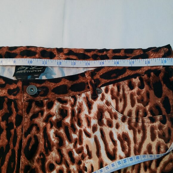 TERRY LEWIS CLASSIC LUXURIES JEANS LEOPARD PRINT SIZE 18 P  (197 C) - Picture 12 of 16